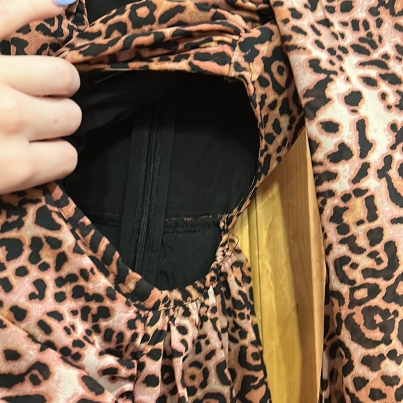 Ranna Gill Leopard Print Long Sleeve Dress - Picture 12 of 14